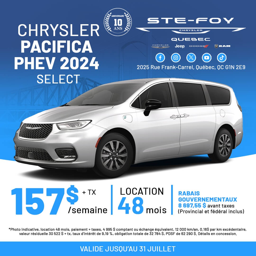 Chrysler Pacifica PHEV Select 2024